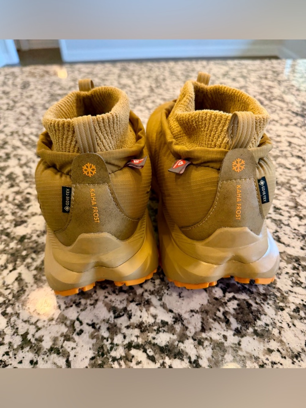 Hoka One One Men's Tan and Orange Rain & Snow Boots - Picture 10 of 15